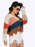 Striped Patchwork Sweater
