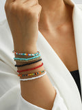 Colorful Bead Bracelet Set