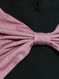 Black Heart Strapless Pink Bow Dress