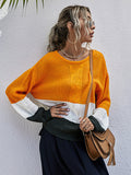 Contrast Stitching Sweater