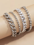 Ensemble complet de bracelets en diamant