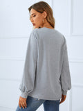 Boat House Grey Cropped Pullover Sweatshirt
