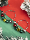 Klassische Ohrringe im Weihnachtsstil