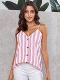 Time for Trends Hot Pink Stripe Cami Top