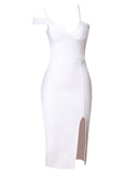 Nvuvu Believe in Love White Backless Sling Dress