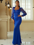 Nvuvu Luxe You'll Always Be The One - Robe longue sirène bleue