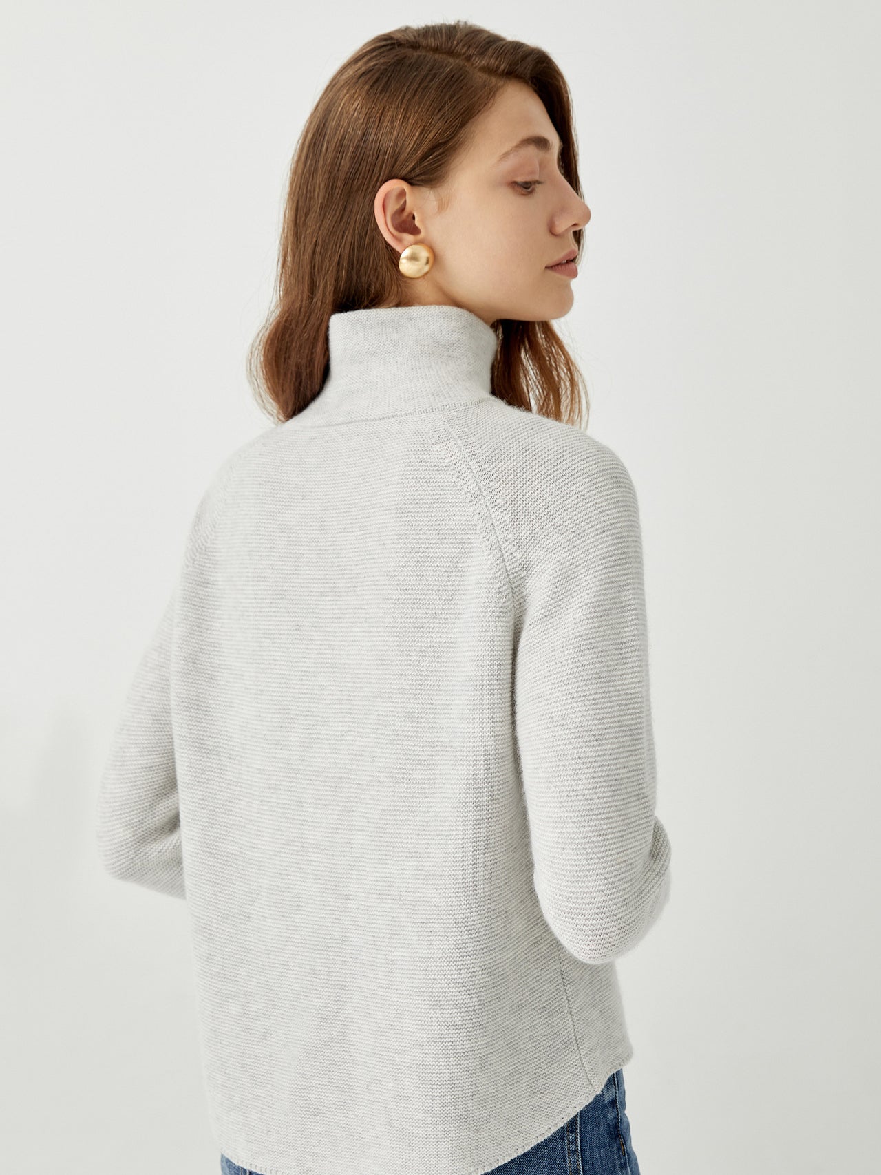 Cozy Perfection High-Neck Sweater Top